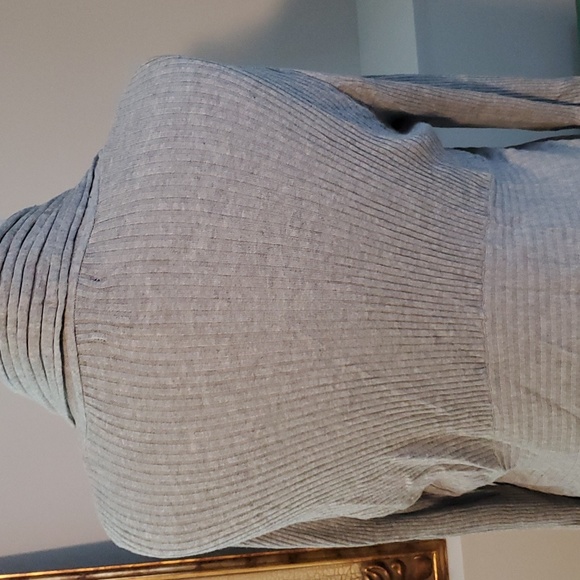 Apt. 9 Grey Ribbed Waterfall Cardigan Size XL - Picture 4 of 4